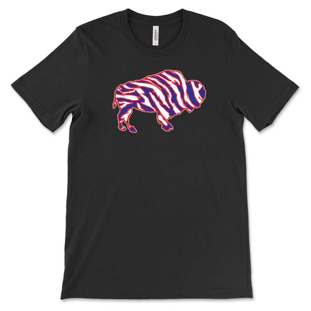 Crazy Buffalo - Red White And Blue 90s Zebra Football Tiger