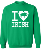 I LOVE BUFFALO IRISH -  Crewneck Sweatshirt