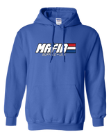 MAFIA - Buffalo USA - patriotic stripes 80s 90s retro football fan NY Hooded Sweatshirt