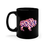 Crazy Striped Buffalo - 90's retro football fan - 11oz Ceramic Mug