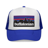 BUFFALONIAN - Buffalo NY Skyline new york 716 bflo Born Home Mesh Trucker Cap