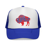 LET'S GO BUFFALO - Retro Sports Fan Throwback Football colors Mesh Trucker Cap