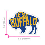 LET'S GO BUFFALO - Retro Sports Fan Hockey colors indoor & outdoor Magnet