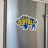 LET'S GO BUFFALO - Retro Sports Fan Hockey colors indoor & outdoor Magnet