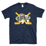 LET'S GO BUFFALO -  retro fan crossed hockey sticks T-shirt