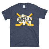 LET'S GO BUFFALO -  retro fan crossed hockey sticks T-shirt