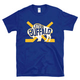 LET'S GO BUFFALO -  retro fan crossed hockey sticks T-shirt