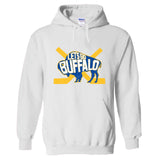 LET'S GO BUFFALO -  retro  fan  crossed hockey sticks Hooded Sweatshirt