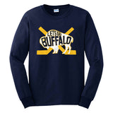 LET'S GO BUFFALO -  retro fan hometown crossed hockey sticks Long Sleeve Tee