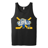 LET'S GO BUFFALO -  retro fan hometown crossed hockey sticks Tank Top T-shirt