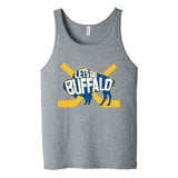 LET'S GO BUFFALO -  retro fan hometown crossed hockey sticks Tank Top T-shirt