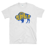 LET'S GO BUFFALO - retro sports throwback hockey fan colors T-Shirt