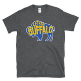 LET'S GO BUFFALO - retro sports throwback hockey fan colors T-Shirt