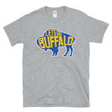 LET'S GO BUFFALO - retro sports throwback hockey fan colors T-Shirt