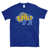 LET'S GO BUFFALO - retro sports throwback hockey fan colors T-Shirt