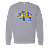 LET'S GO BUFFALO - Retro Sports  Throwback Hockey Fan Colors Crewneck Sweatshirt