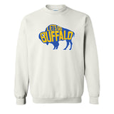 LET'S GO BUFFALO - Retro Sports  Throwback Hockey Fan Colors Crewneck Sweatshirt