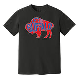 LET'S GO BUFFALO - retro sports throwback football fan colors COMFORT COLORS T-shirt