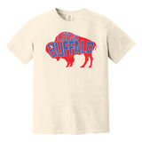 LET'S GO BUFFALO - retro sports throwback football fan colors COMFORT COLORS T-shirt