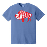 LET'S GO BUFFALO - retro sports throwback football fan colors COMFORT COLORS T-shirt