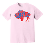 LET'S GO BUFFALO - retro sports throwback football fan colors COMFORT COLORS T-shirt