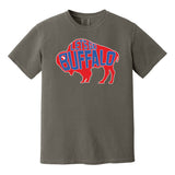 LET'S GO BUFFALO - retro sports throwback football fan colors COMFORT COLORS T-shirt