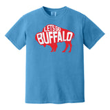 LET'S GO BUFFALO - retro sports throwback football fan colors COMFORT COLORS T-shirt
