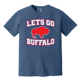 LET'S GO BUFFALO - retro sports fan throwback 2009 COMFORT COLORS  T-shirt