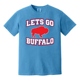 LET'S GO BUFFALO - retro sports fan throwback 2009 COMFORT COLORS  T-shirt