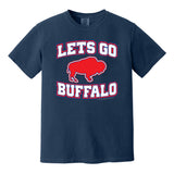 LET'S GO BUFFALO - retro sports fan throwback 2009 COMFORT COLORS  T-shirt