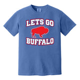 LET'S GO BUFFALO - retro sports fan throwback 2009 COMFORT COLORS  T-shirt