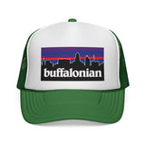 BUFFALONIAN - Buffalo NY Skyline new york 716 bflo Born Home Mesh Trucker Cap