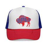 LET'S GO BUFFALO - Retro Sports Fan Throwback Football colors Mesh Trucker Cap
