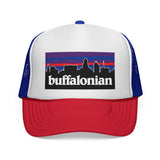 BUFFALONIAN - Buffalo NY Skyline new york 716 bflo Born Home Mesh Trucker Cap