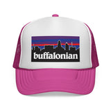 BUFFALONIAN - Buffalo NY Skyline new york 716 bflo Born Home Mesh Trucker Cap