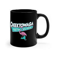 CHEEKTOWAGA NEW YORK - pink lawn flamingo - 11oz ceramic mug