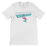 CHEEKTOWAGA NEW YORK "pink flamingo lawn ornament" - T-shirt