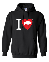 I LOVE BUFFALO "Classic Heart Logo" -  Hooded Sweatshirt