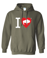 I LOVE BUFFALO "Classic Heart Logo" -  Hooded Sweatshirt