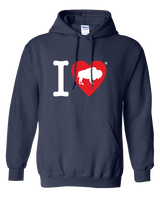 I LOVE BUFFALO "Classic Heart Logo" -  Hooded Sweatshirt
