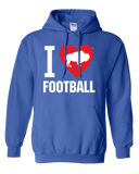 I LOVE BUFFALO FOOTBALL -  Hooded Sweatshirt