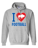 I LOVE BUFFALO FOOTBALL -  Hooded Sweatshirt