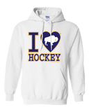 I LOVE BUFFALO HOCKEY - Classic Blue Heart - Hooded Sweatshirt