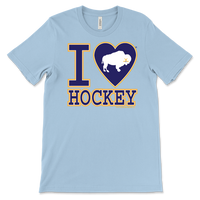 I LOVE BUFFALO HOCKEY - classic blue heart - T-shirt