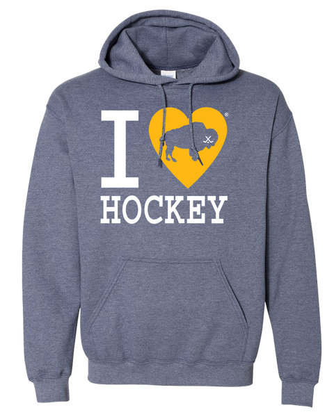 I LOVE BUFFALO HOCKEY -  Hooded Sweatshirt