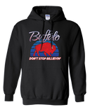 DON'T STOP BILLIEVIN' - Buffalo NY Football retro Hooded Sweatshirt