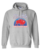 DON'T STOP BILLIEVIN' - Buffalo NY Football retro Hooded Sweatshirt