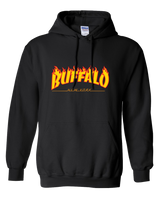 FLAMING BUFFALO NEW YORK "Retro Sk8" -  Hooded Sweatshirt