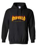 FLAMING BUFFALO NEW YORK "Retro Sk8" -  Hooded Sweatshirt