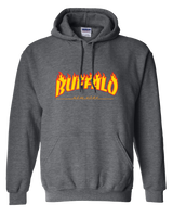 FLAMING BUFFALO NEW YORK "Retro Sk8" -  Hooded Sweatshirt